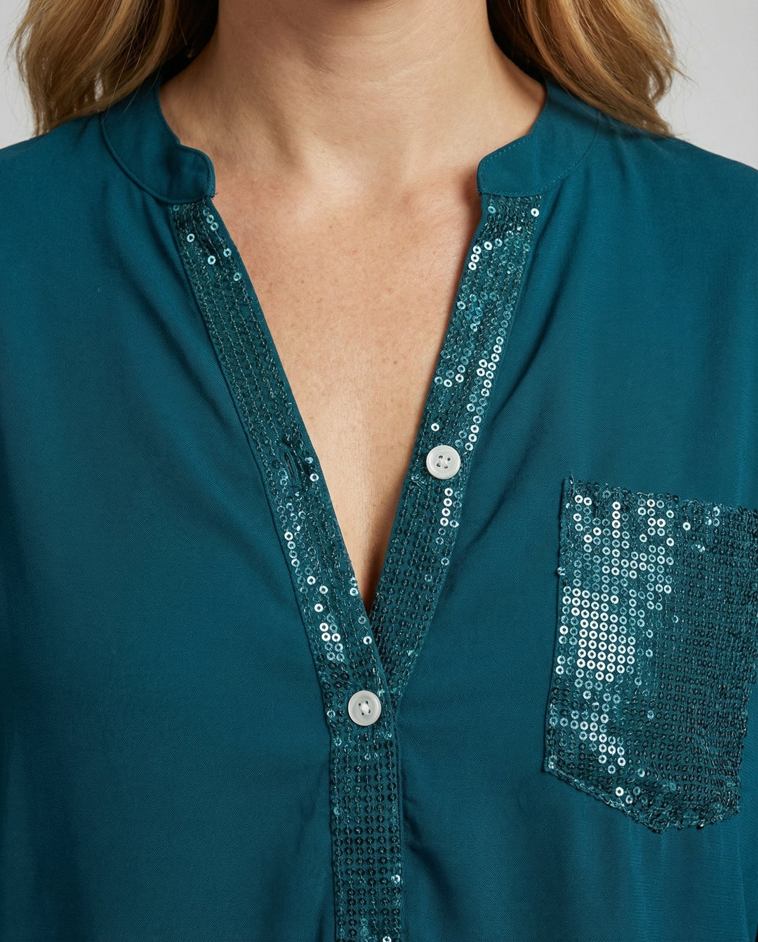 Glitter blouse women sequins