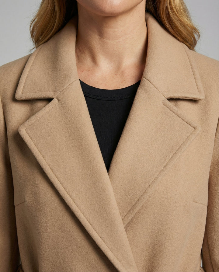Slim Wool Coat Women Winter