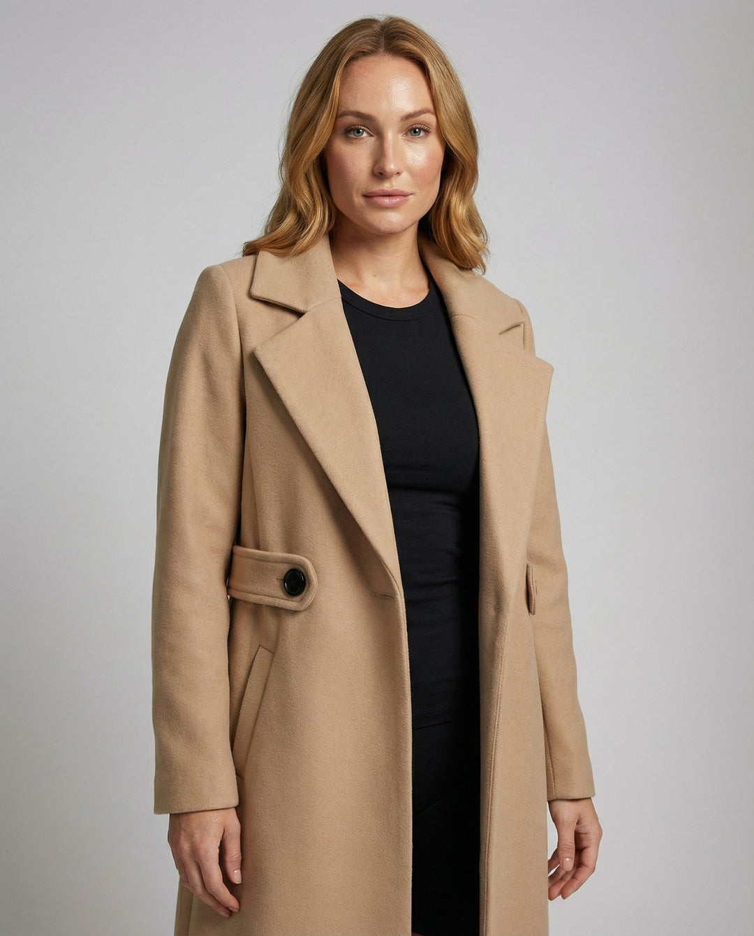 Slim Wool Coat Women Winter