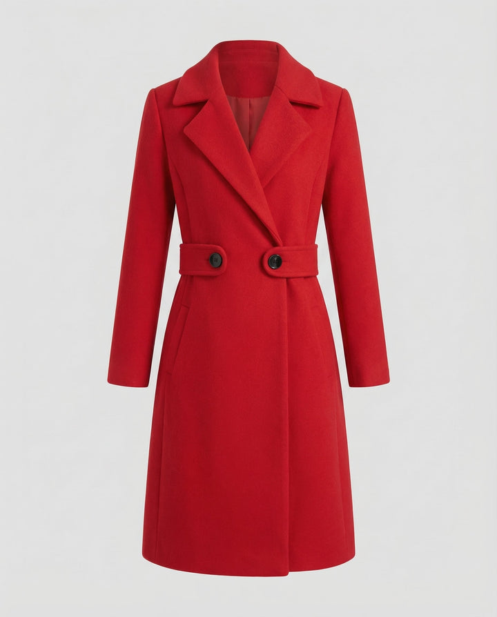 Slim Wool Coat Women Winter