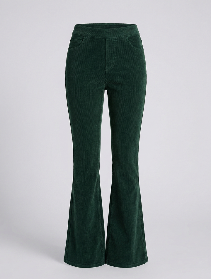 Comfortable Corduroy Flared Pants Women