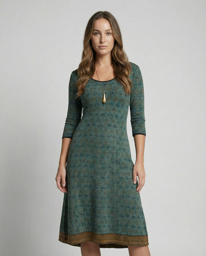 Boho Elegant Midi Dress Women