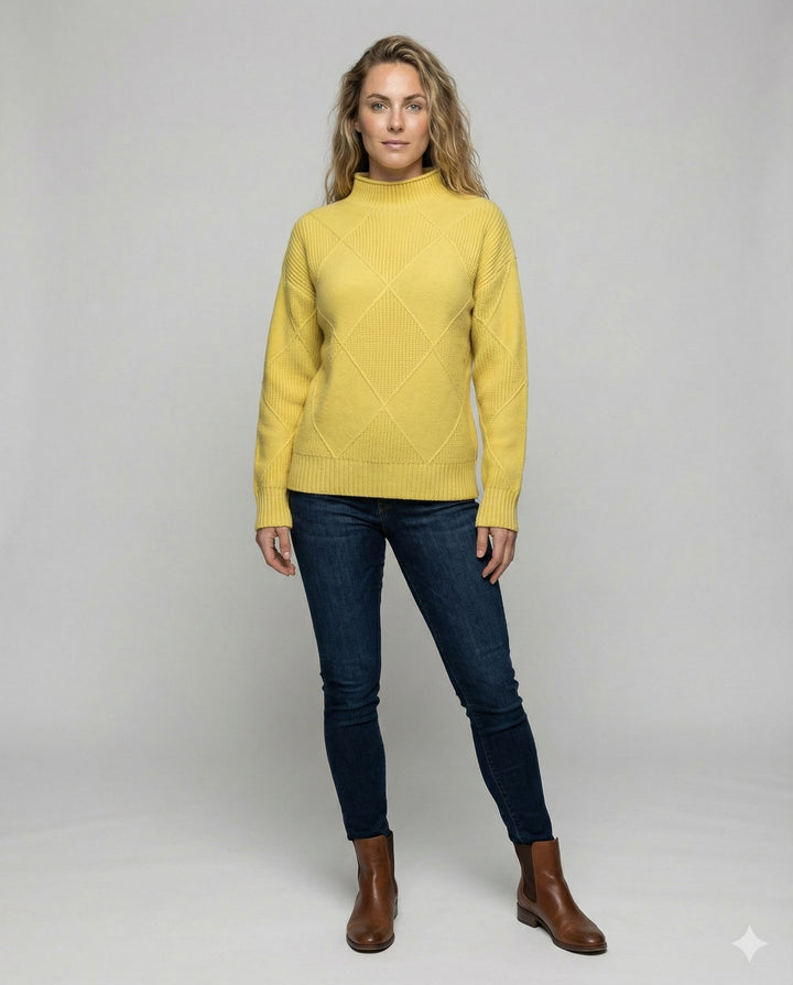 Soft Cashmere Roll Neck Sweater Women