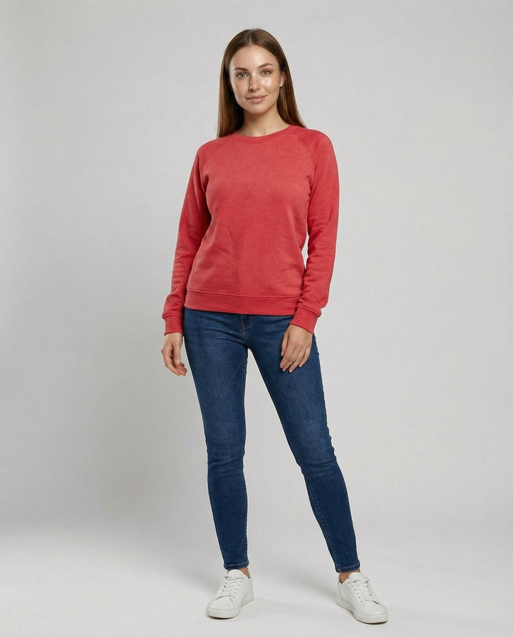Comfortable Round Neck Sweatshirt Women