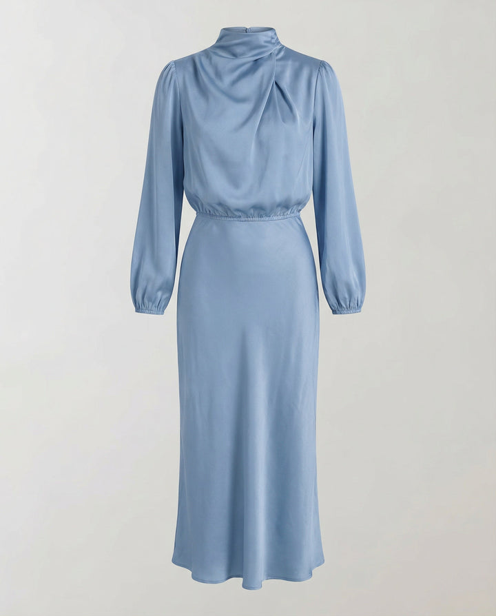 Elegant satin dress women