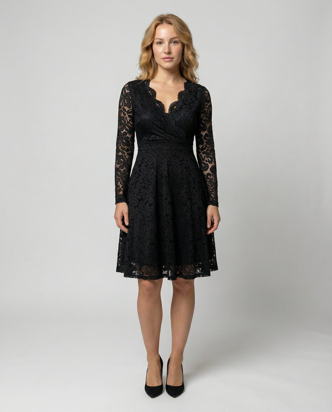 Elegant lace dress women