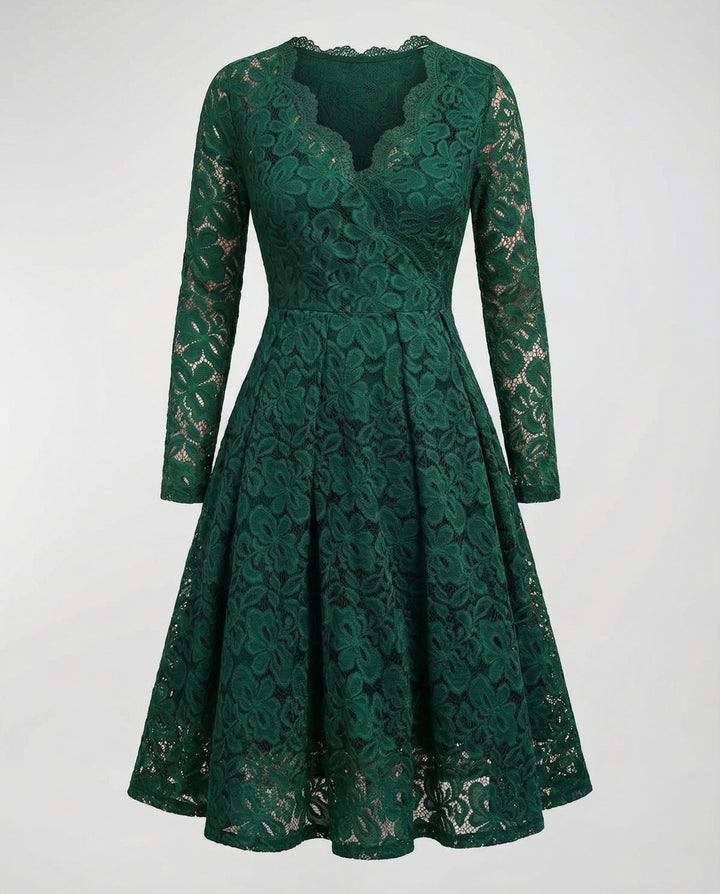 Elegant lace dress women