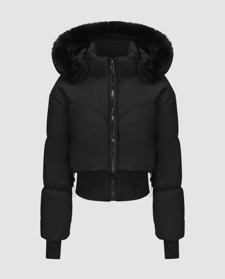 Stylish Warm Cropped Down Jacket Women