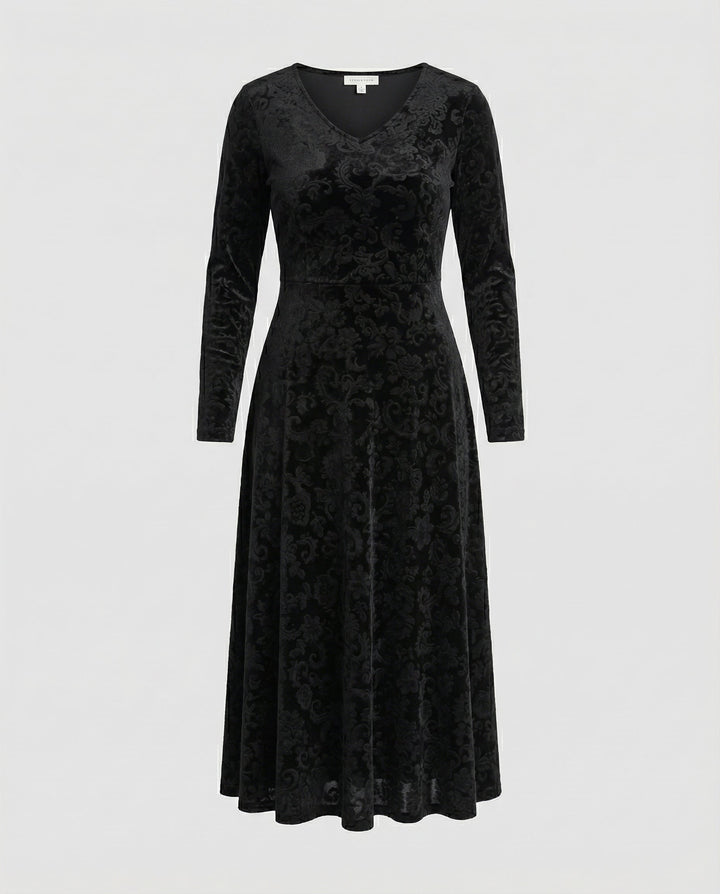 Figure-flattering Flared Dress