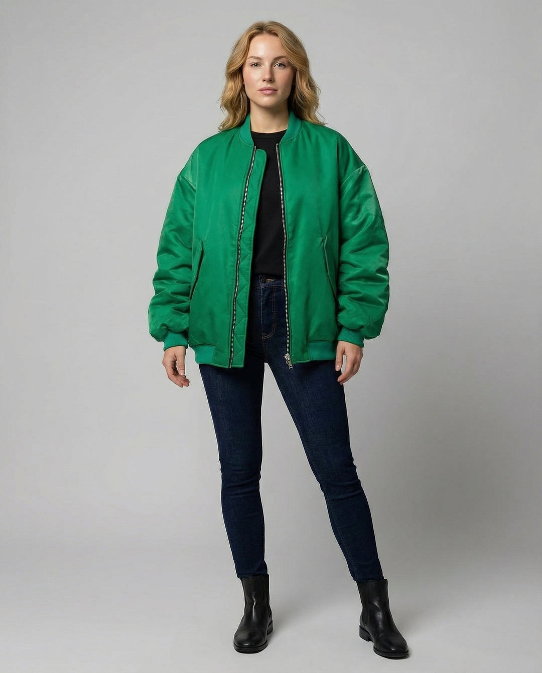 Casual Oversize Bomber Jacket