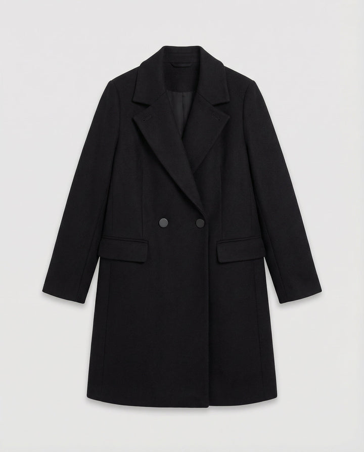 Casual Black Winter Coat Women
