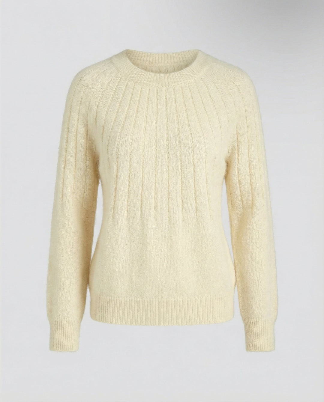 Fluffy women's knit sweater