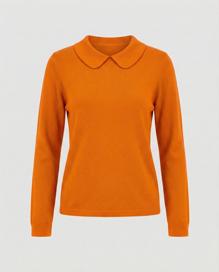 Collar knit sweater women's