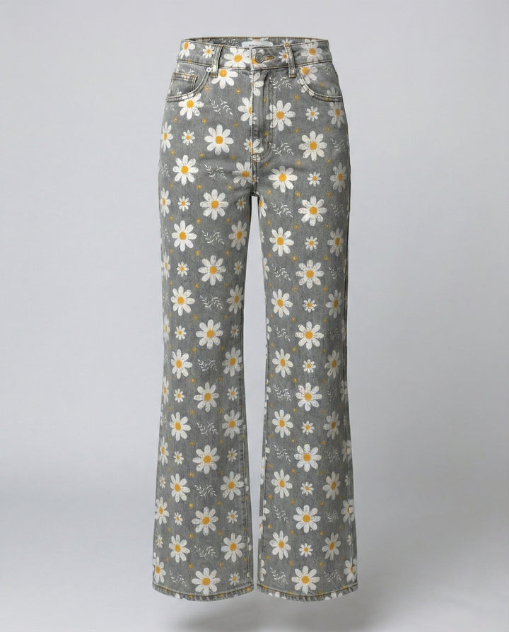 Floral Wide Women's Jeans
