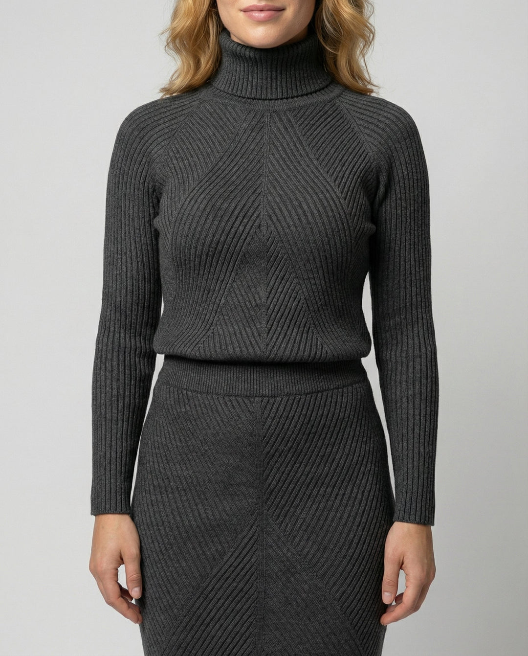 Cozy knitted dress women