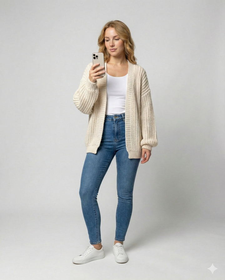 Comfortable cardigan women long sleeve