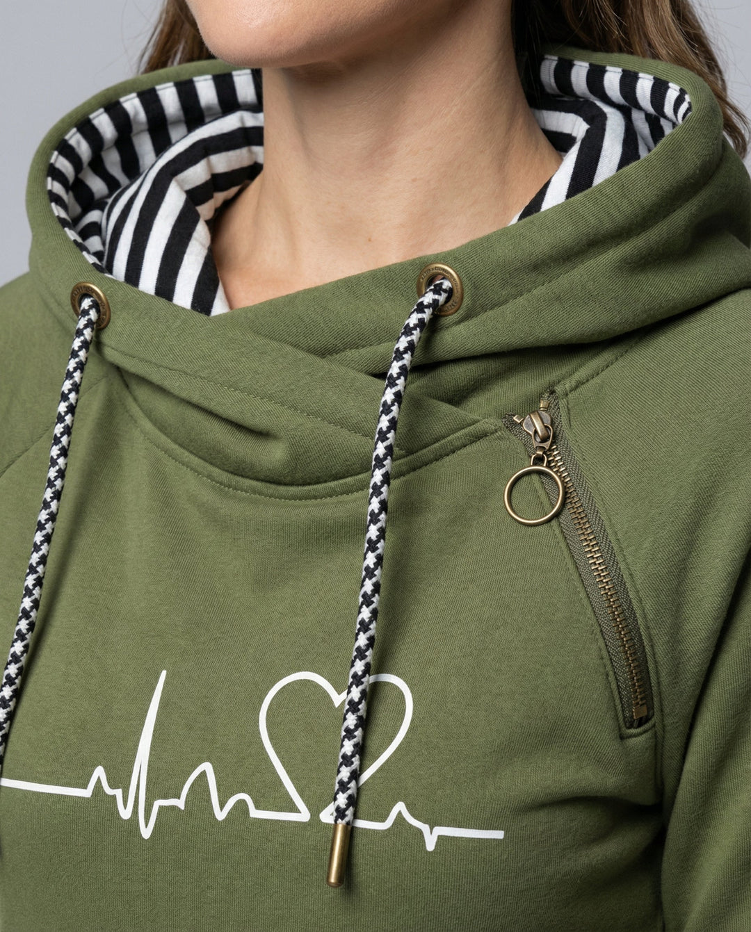 Heartbeat Casual Hoodie Women