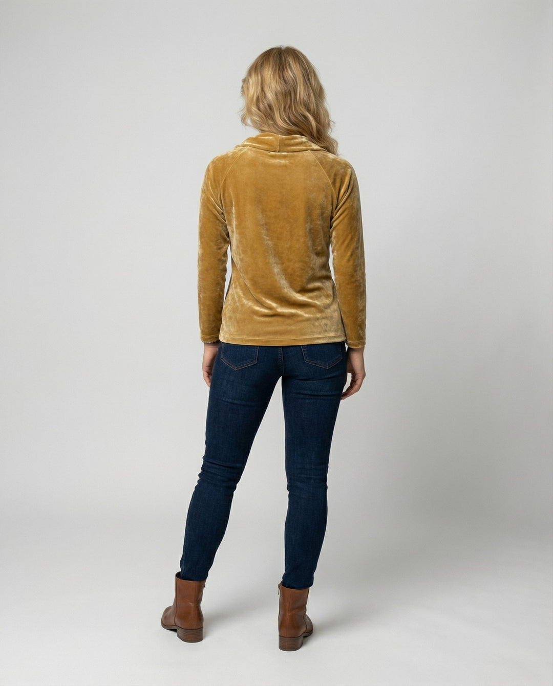 Elegant Velvet Shirt Women Casual