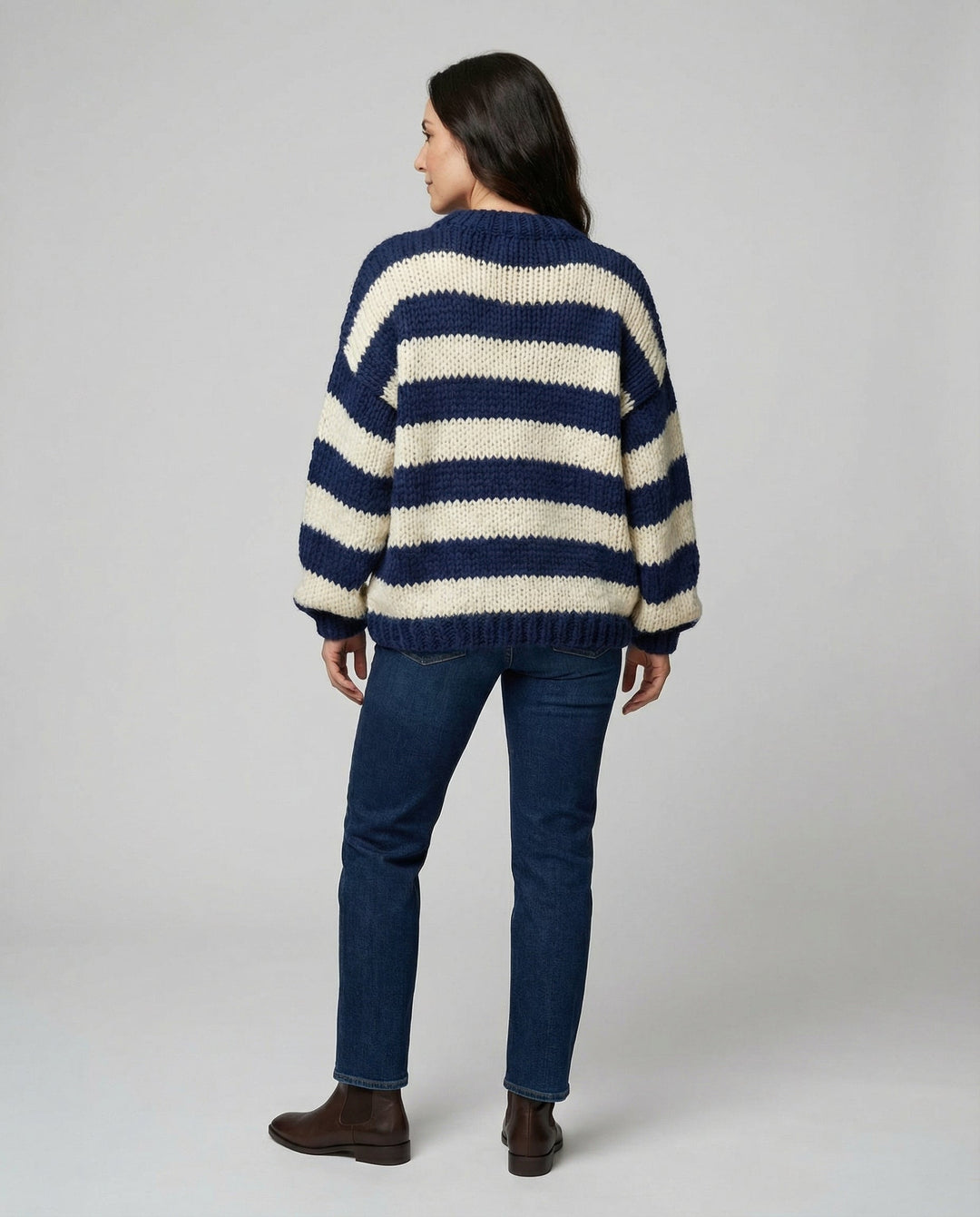 Striped Women's Oversized Sweater
