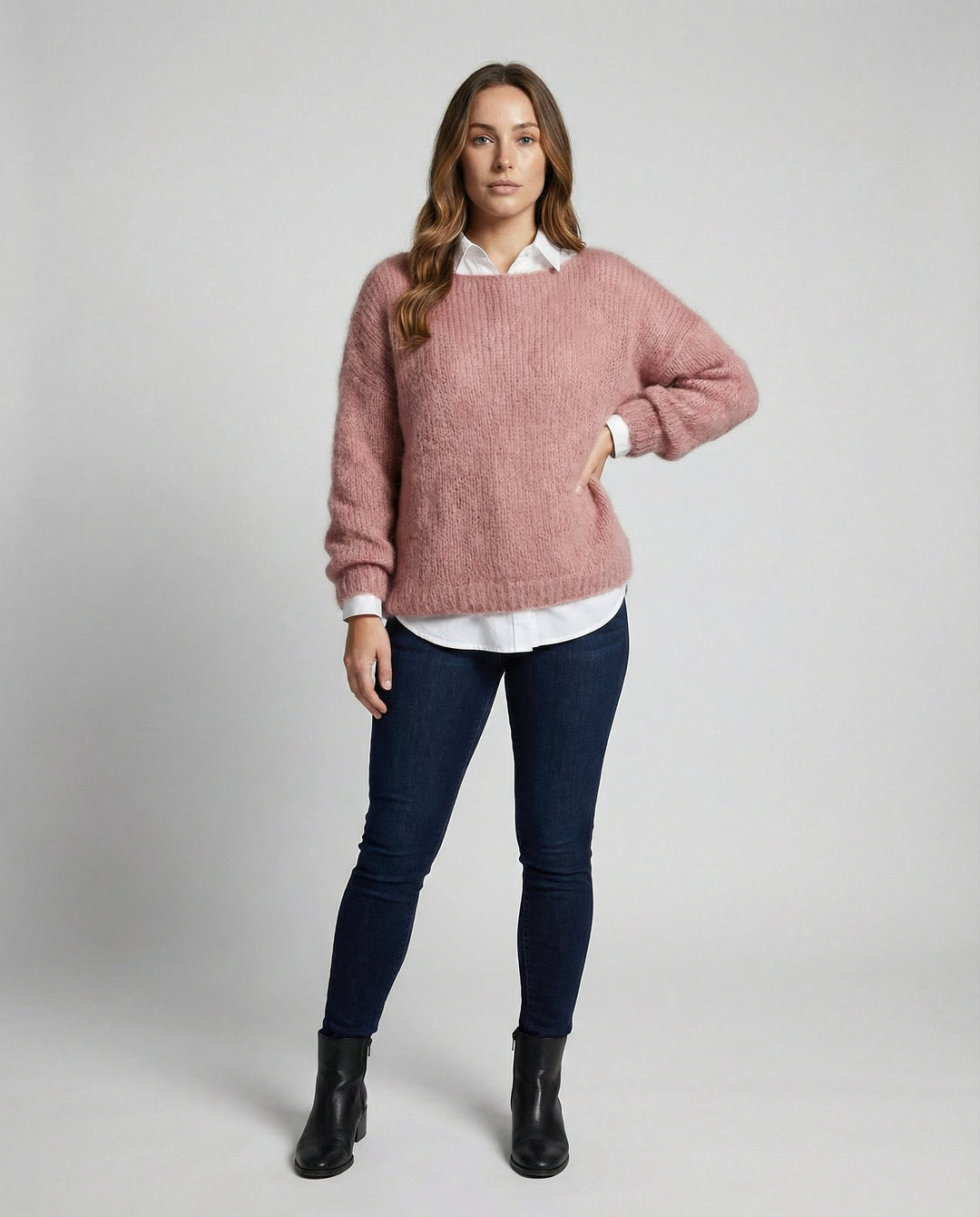 Colorful Carmen sweater women