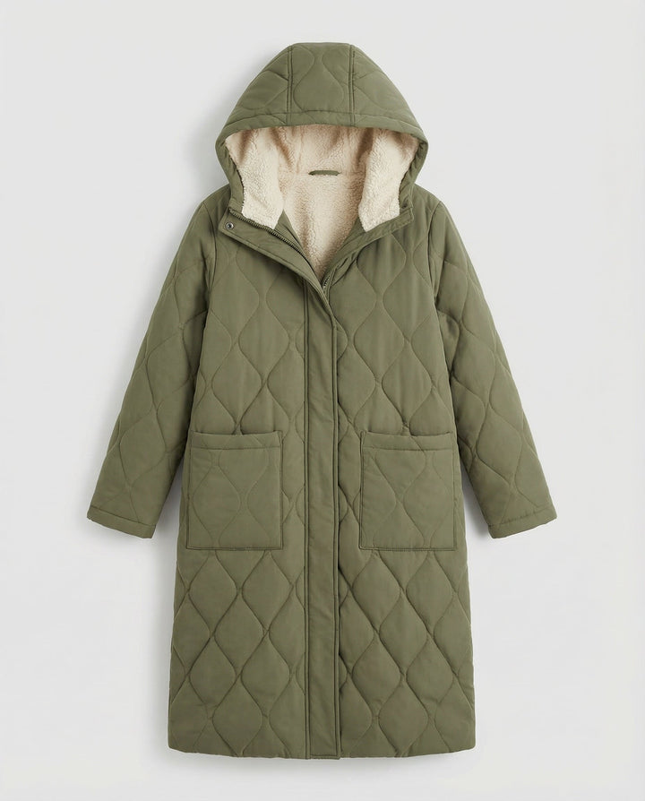 Padded cotton quilted coat women