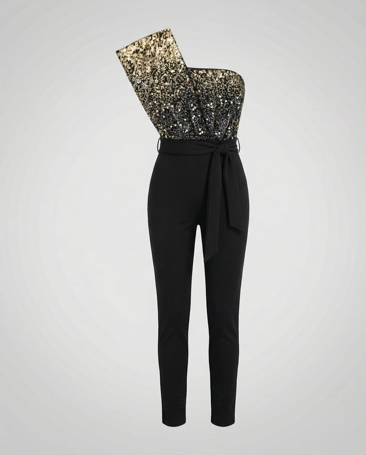 Patchwork Sequin Jumpsuit Women
