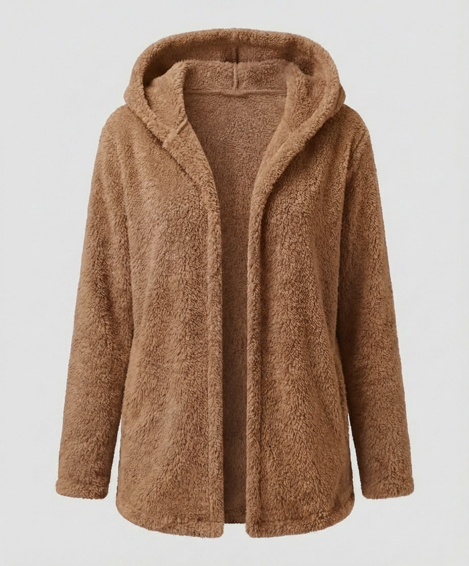 Teddy Fleece Jacket Women Long