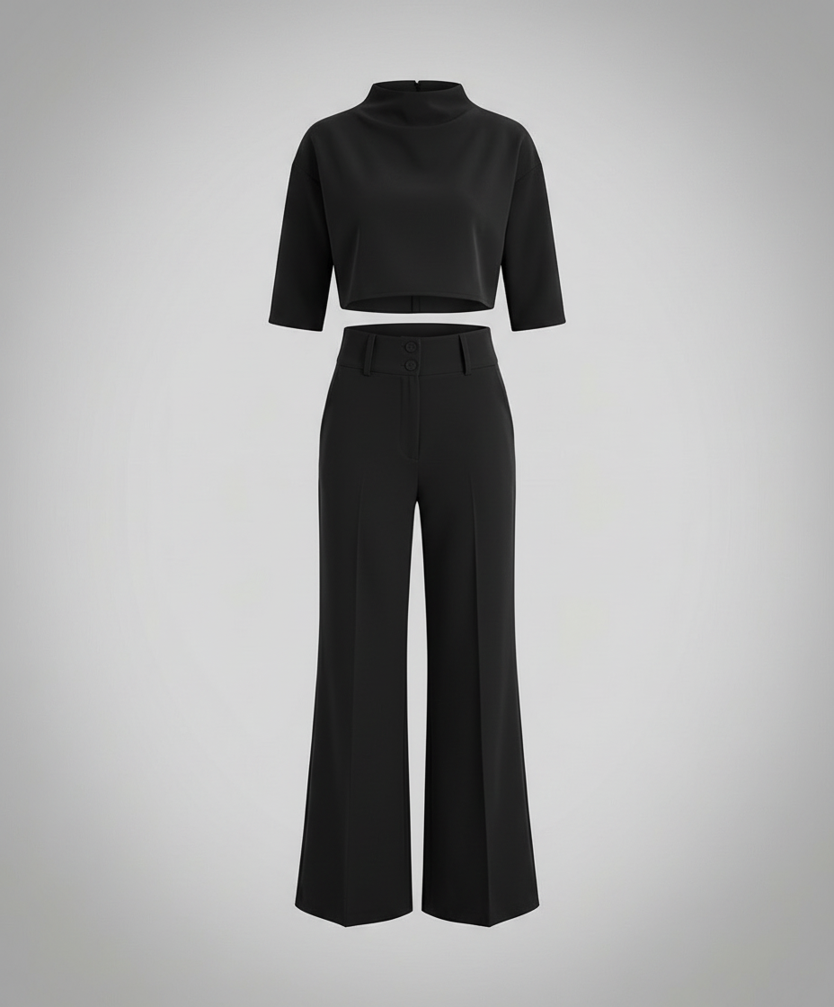 Tailored Autumn Pants Set Women