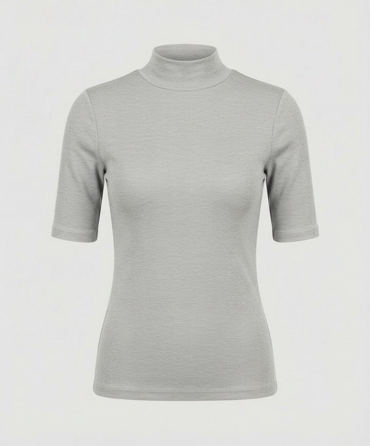 Fine knit seamless turtleneck sweater women