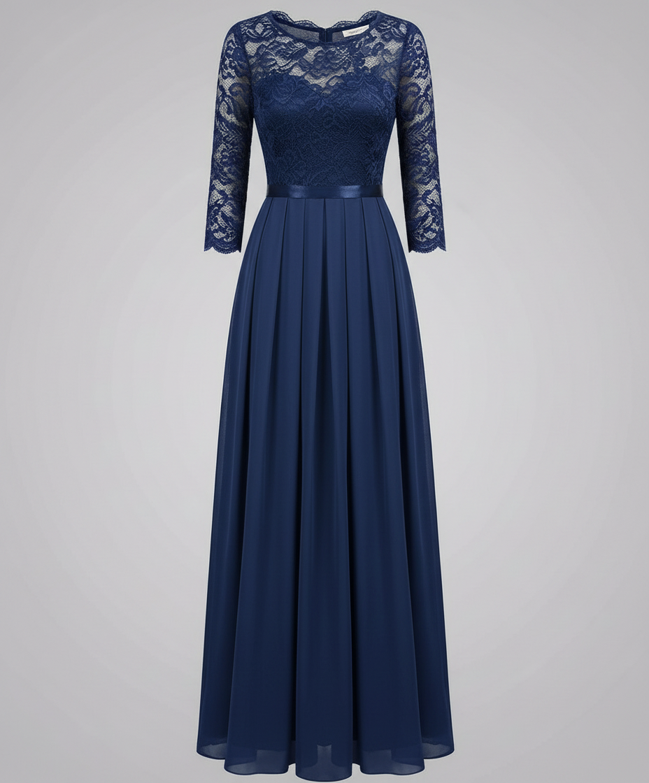 Elegant lace bridesmaid dress