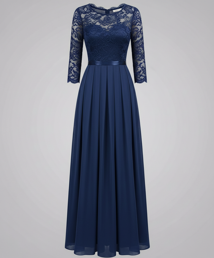 Elegant lace bridesmaid dress