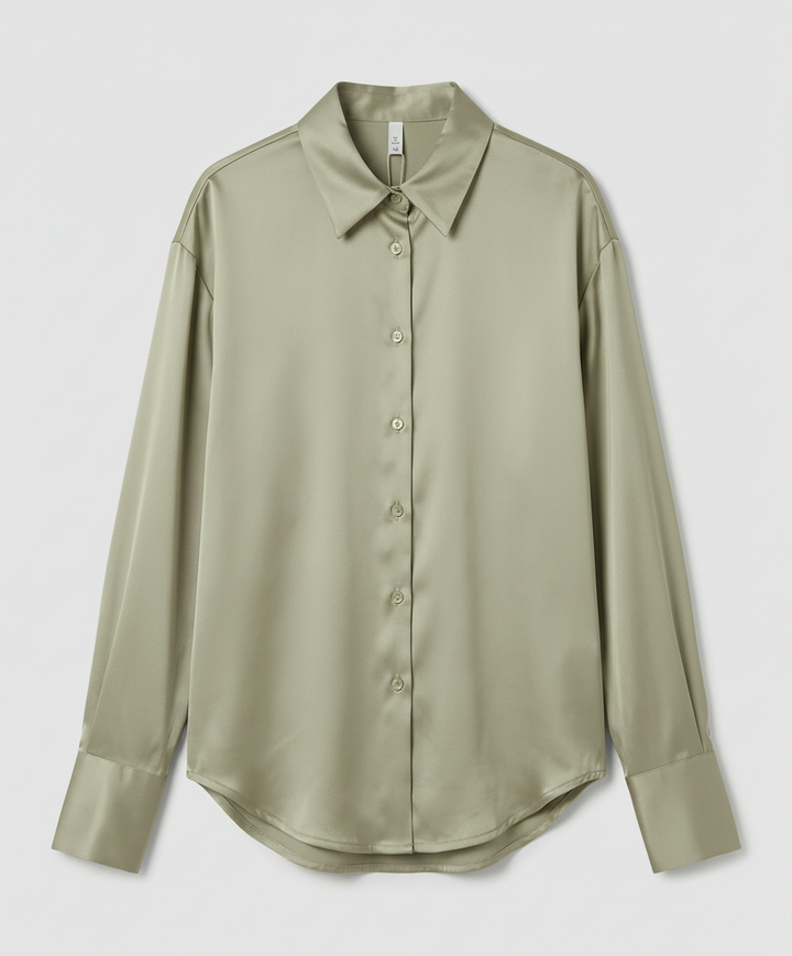Elegant Silk Blouse Vintage Women