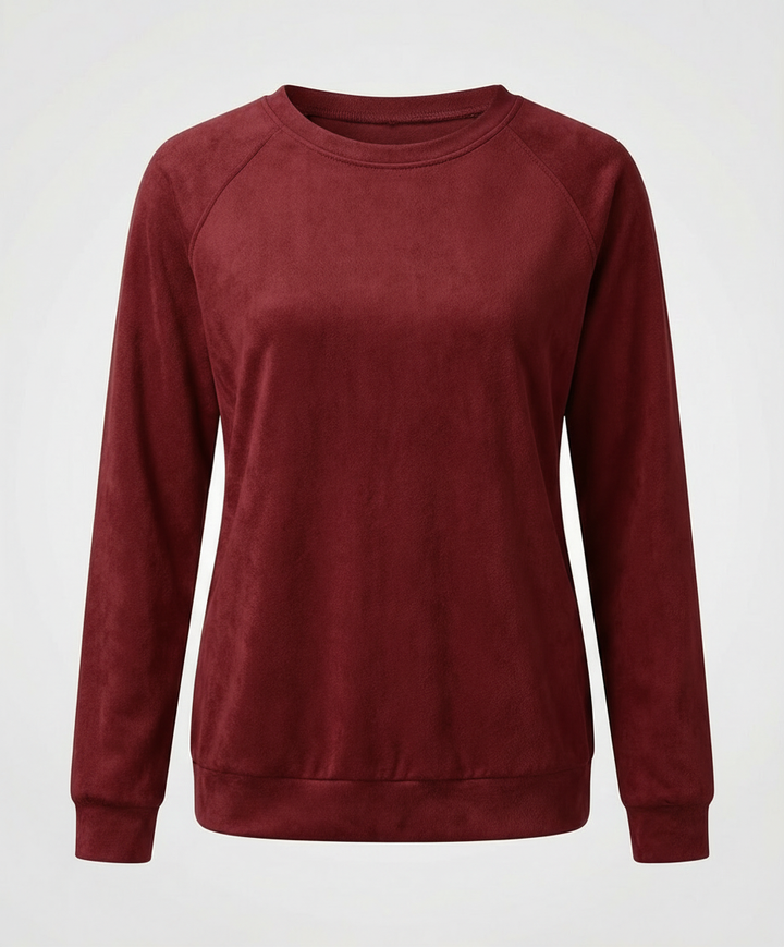 Comfortable Round Neck Sweatshirt Women