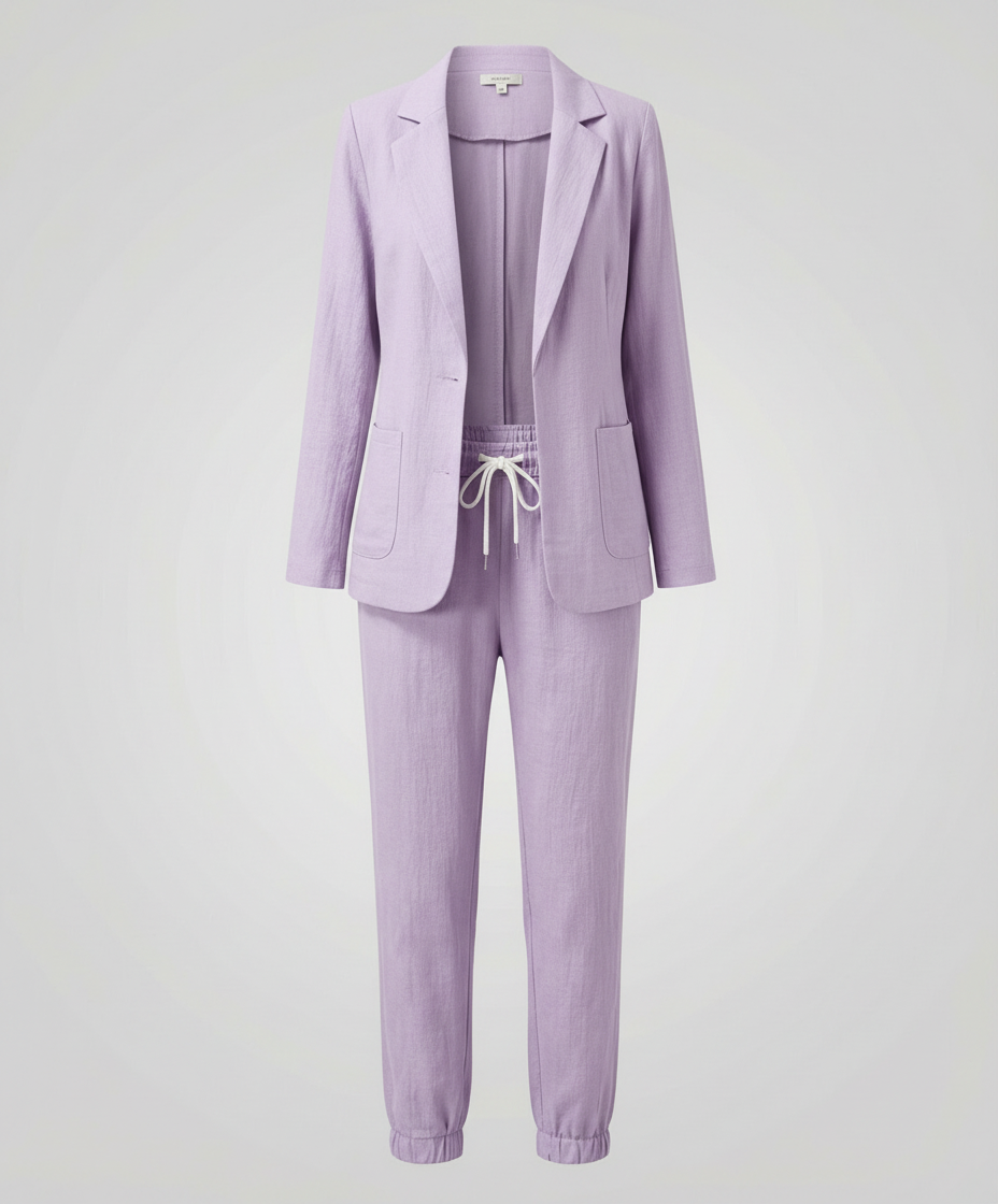 Elegant Blazer Jogger Women's Set