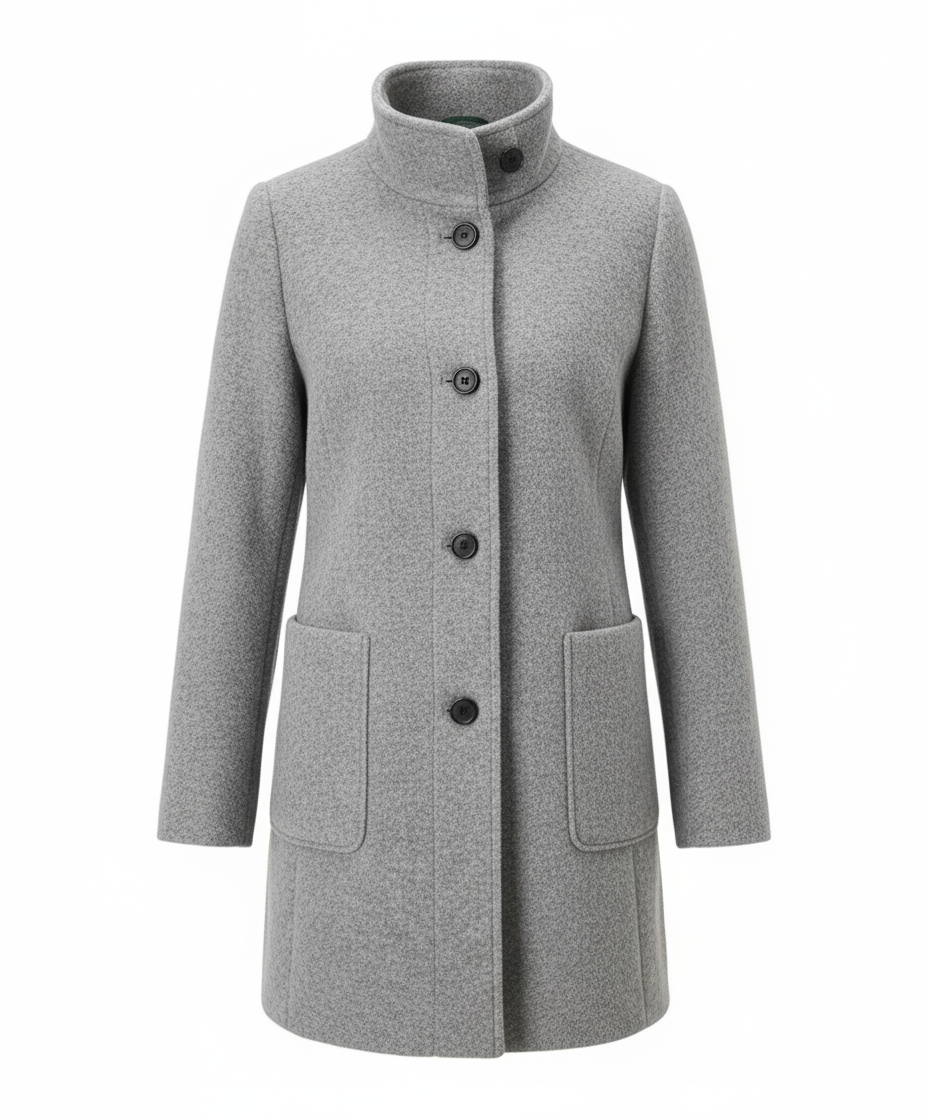 Elegant Vintage Wool Coat Women