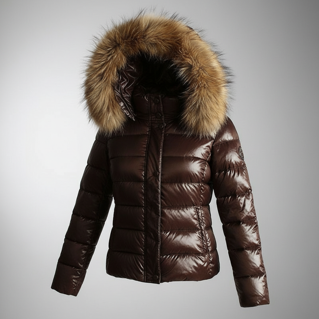 Women's Quilted Jacket Faux Fur Collar