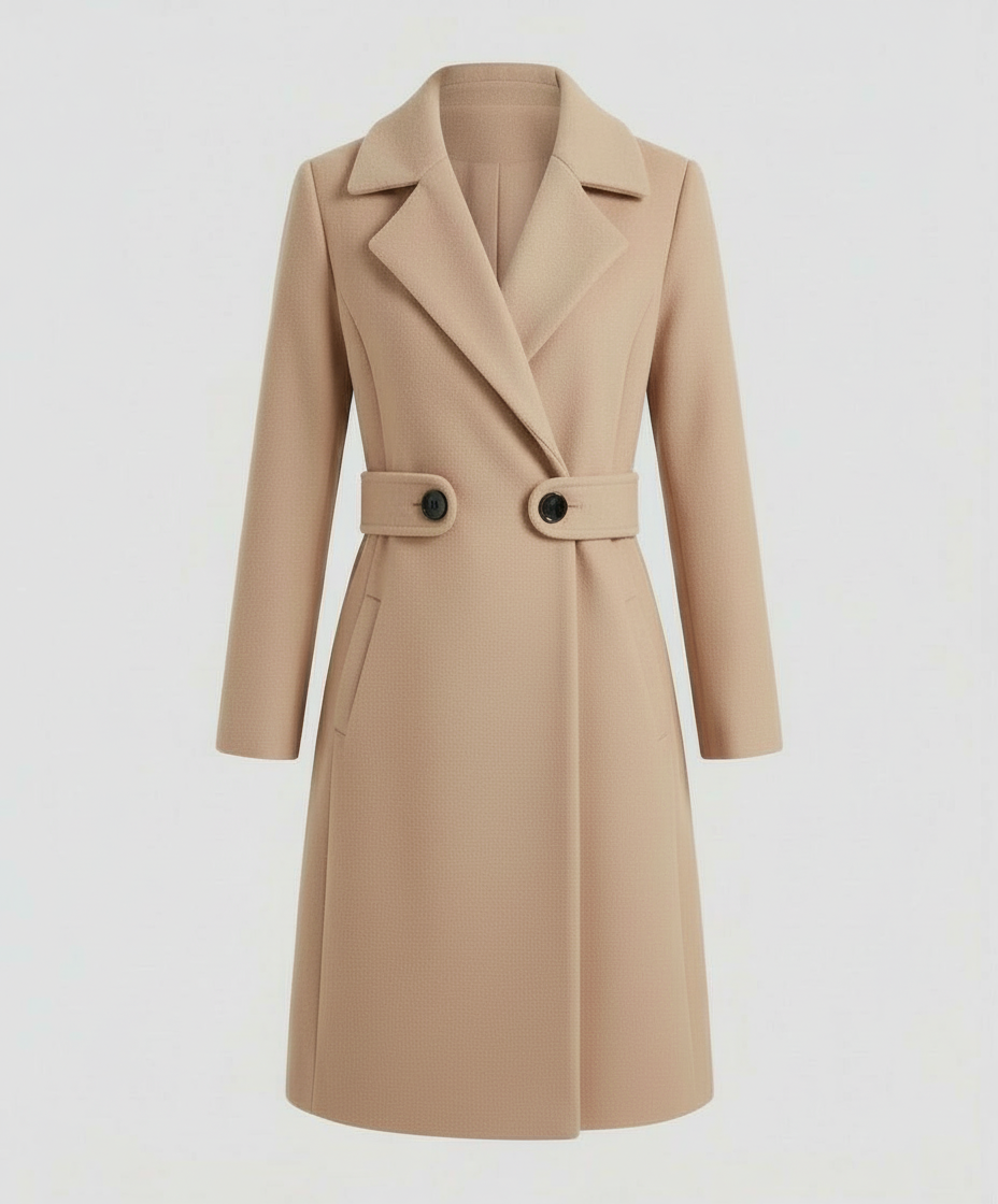 Slim Wool Coat Women Winter