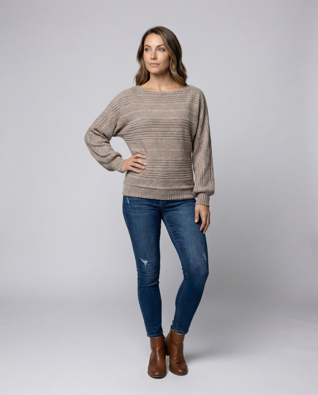 Relaxed Batwing Sleeve Women's Blouse