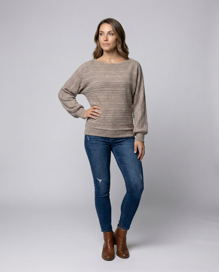 Relaxed Batwing Sleeve Women's Blouse