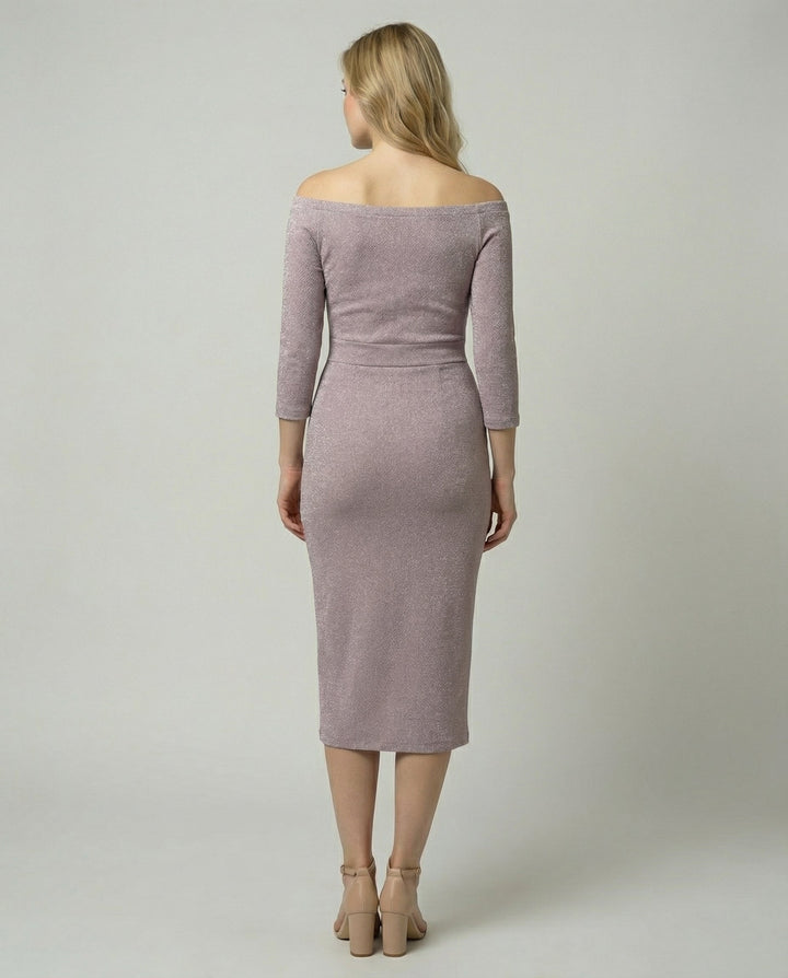 Shiny Evening Dress Women Elegant