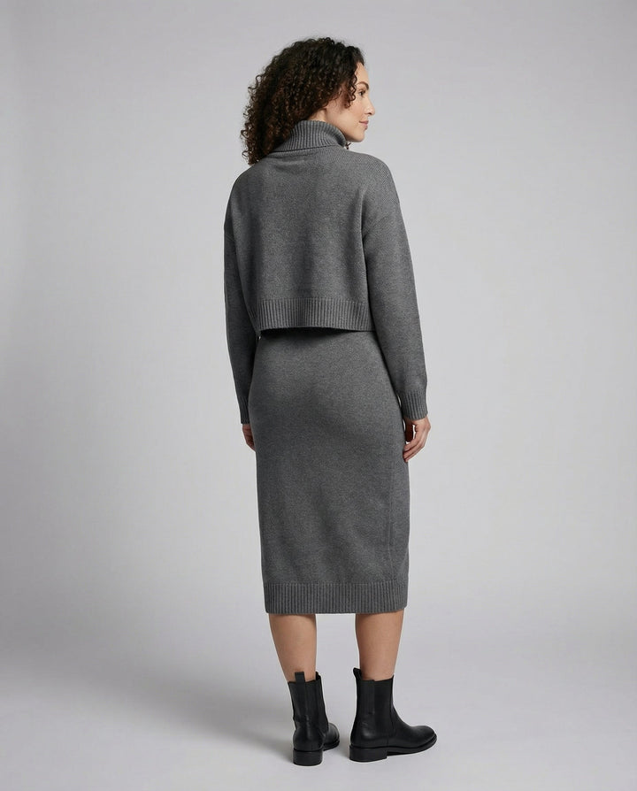 Elegant Jersey Midi Dress Women