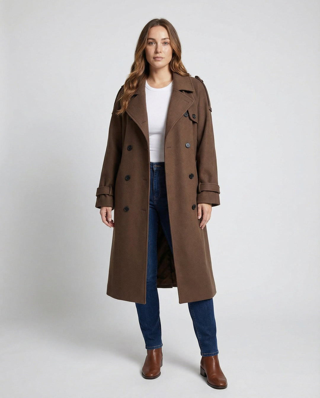 Women Boucle Coat Elegant