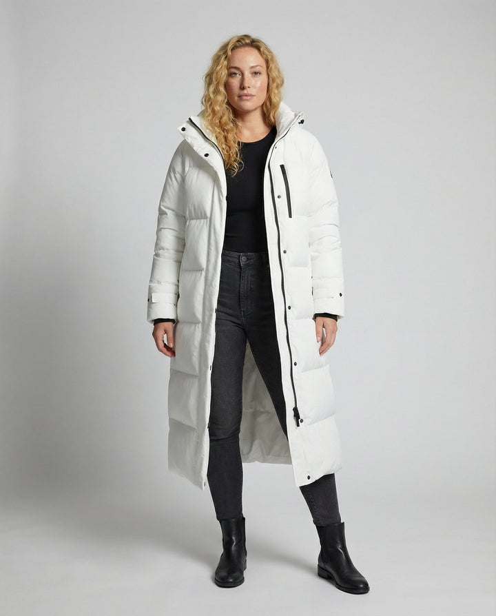 Longer Plus Size Down Coat