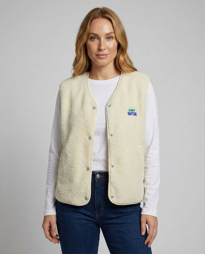 Women's Vest Button Closure