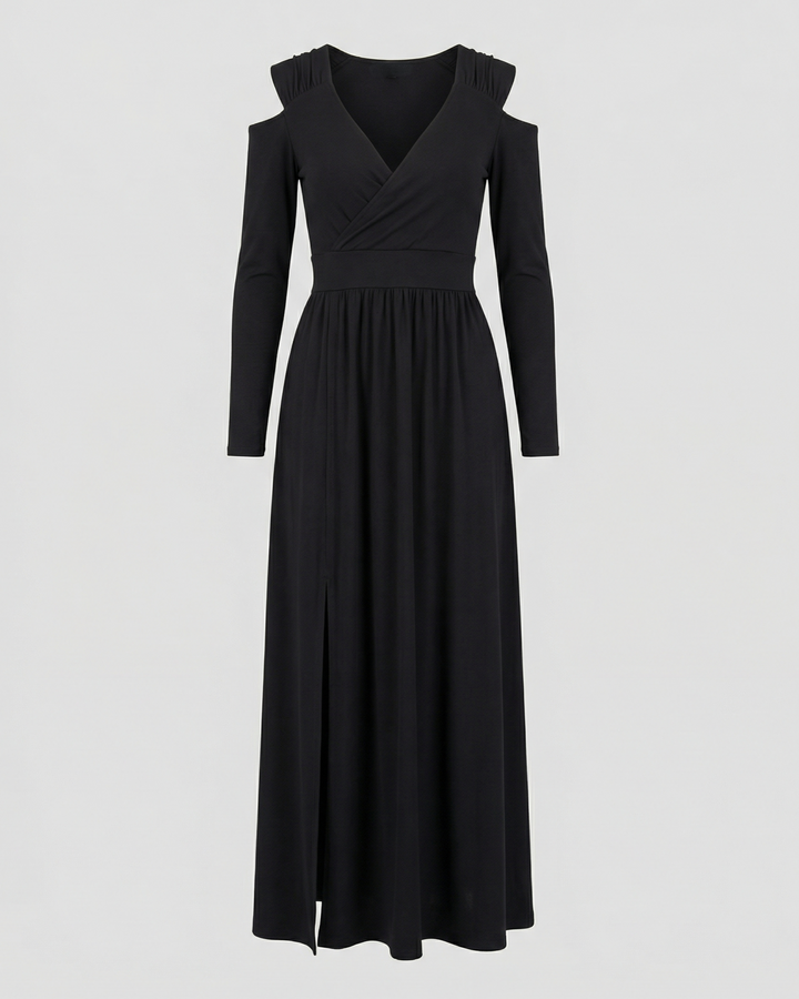 Elegant Split Evening Maxi Dress
