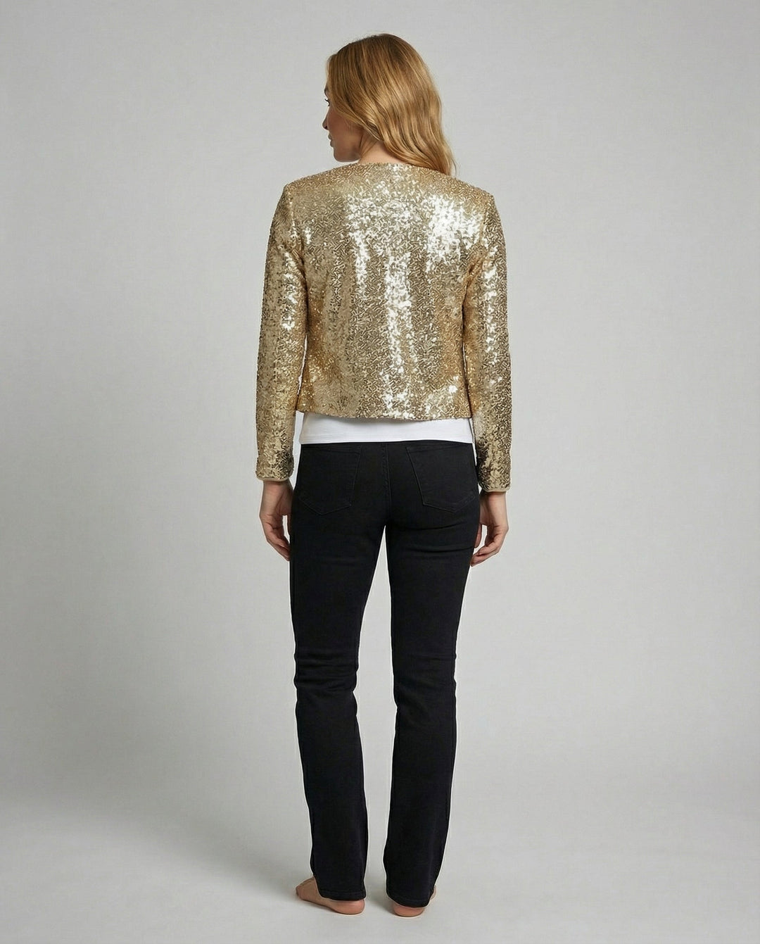 Elegant Glitter Jacket Women's Evening