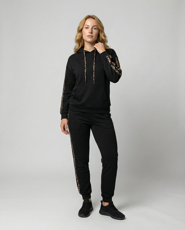 Zebra pattern women's tracksuit