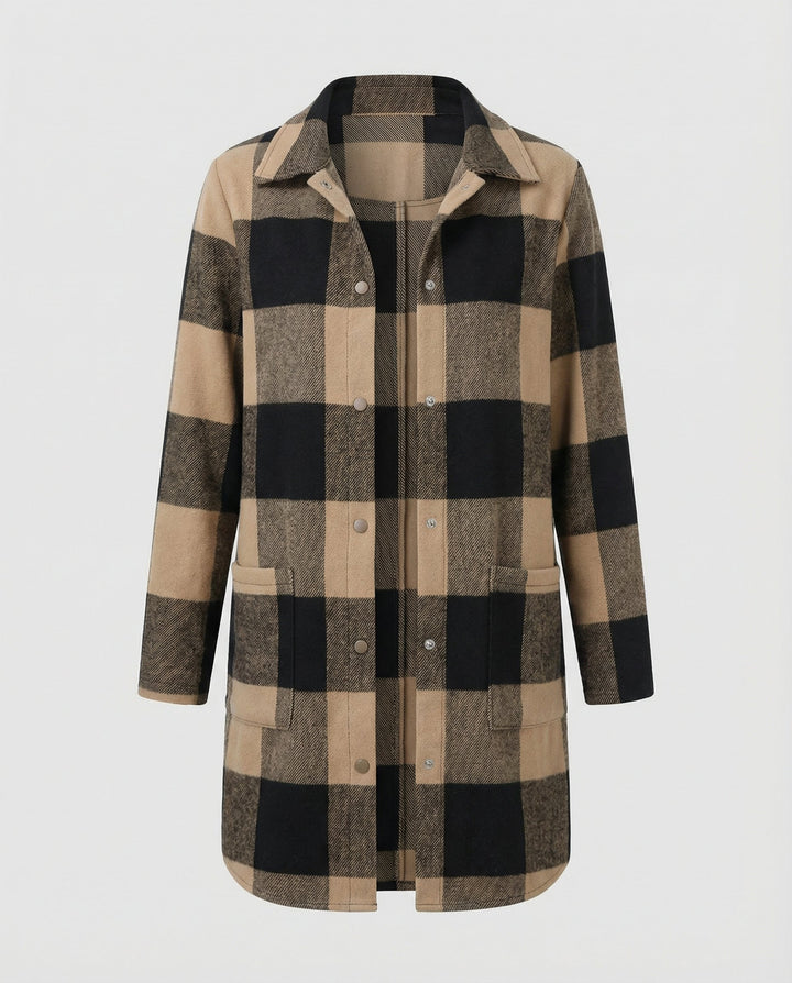 Casual Women's Check Long Blouse