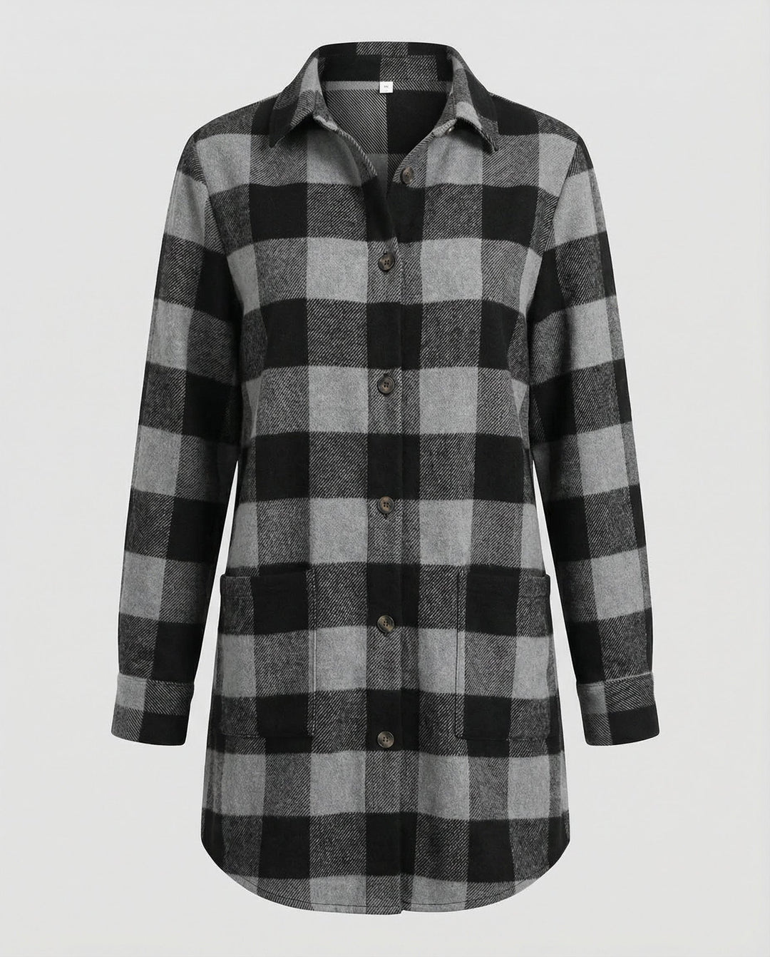 Casual Women's Check Long Blouse