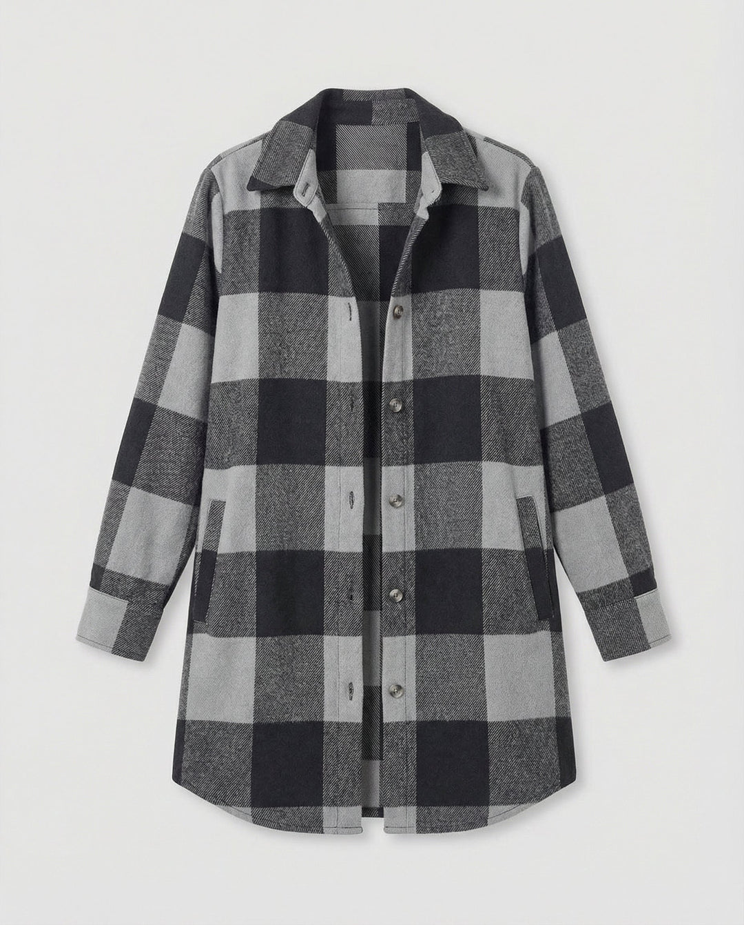 Casual Women's Check Long Blouse